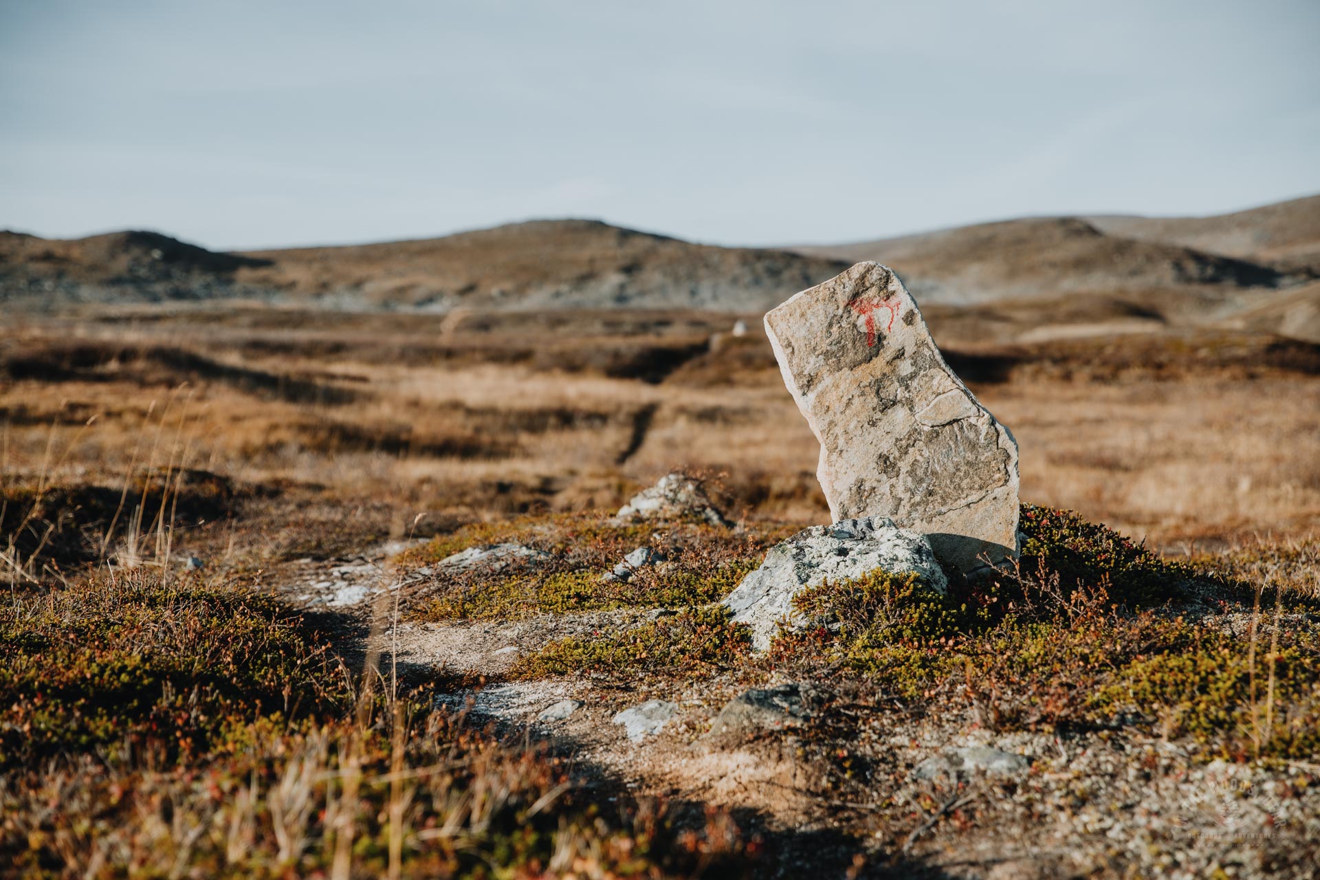 Arctic Trail mark in Norway