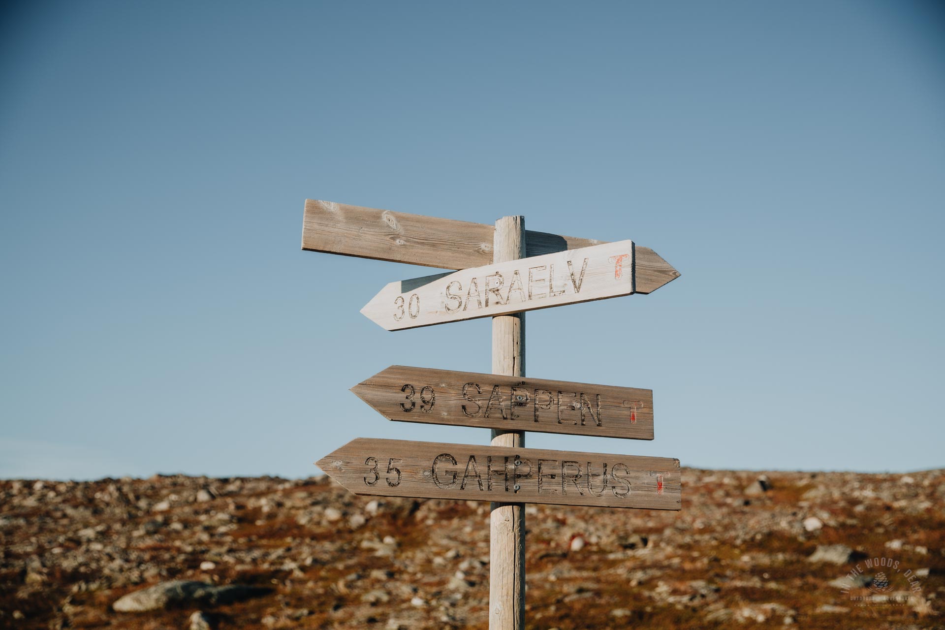 Arctic Trail Nordkalottruta map