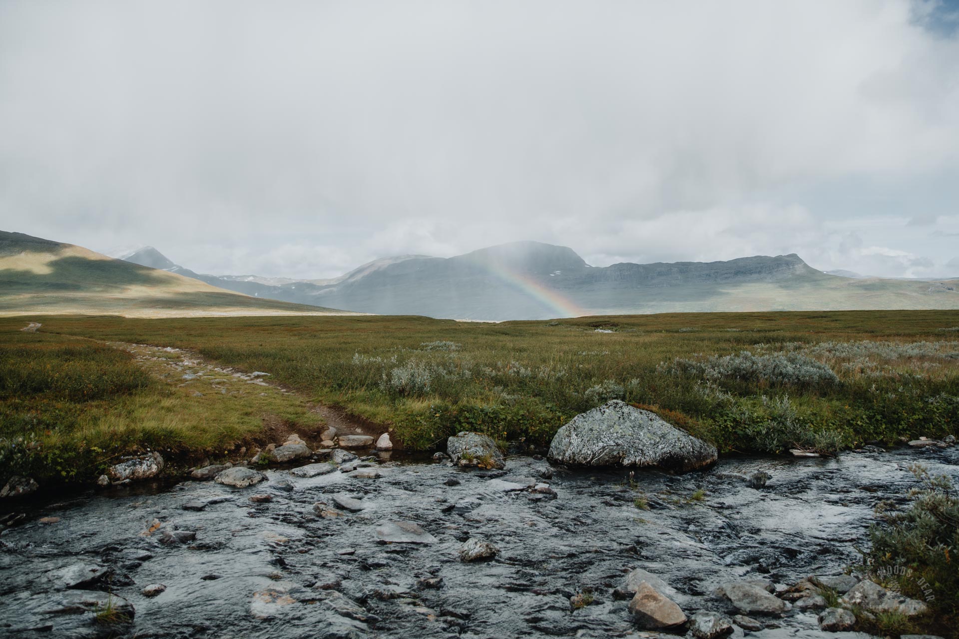 Kilpisjärvi Barras vaellus, sateenkaari
